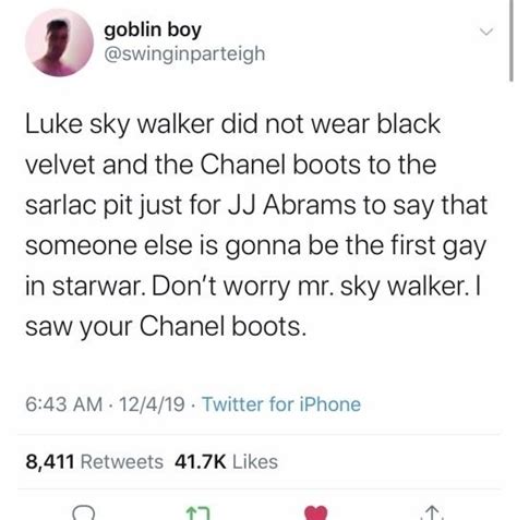 luke skywalker chanel boots meme explained|chanel boots star wars.